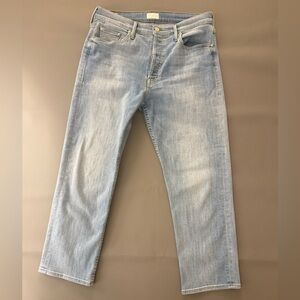 MOTHER Light Blue Straight-Leg Jeans TOMCAT Ankle Jeans Buttonfly (M-3)